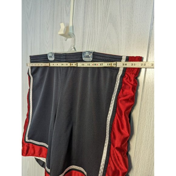 Nike Basketball Reversible Shorts Black Red Nylon Drawstring Men's NO TAG - Picture 6 of 7